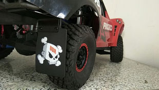 后轮胎挡泥板泥挡适合1/7 TRAXXAS UDR后直桥短卡改装升级零配件