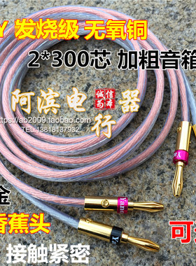 惠威M200MKII 纯铜发烧高保真喇叭线香蕉头功放音响主音箱连接线