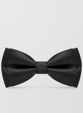 英伦西装新郎兄弟团伴郎服蝴蝶结黑色领结男士结婚 婚礼主持司仪