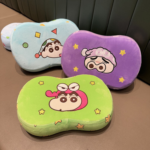 卡通蜡笔小新记忆棉午睡枕学生教室趴睡枕头儿童睡觉趴趴枕抱枕
