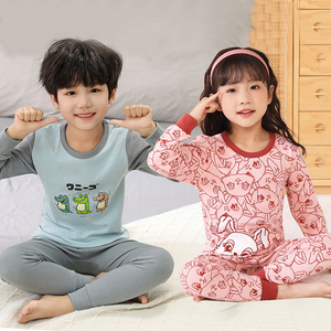 儿童秋衣秋裤套装男童女童纯棉宝宝2023新款中小童线衣线裤小孩子