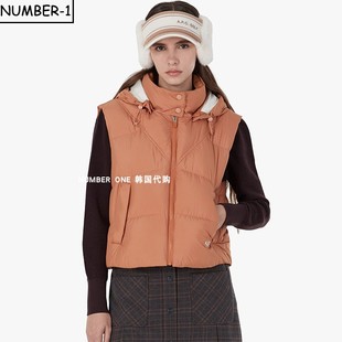 加厚保暖防风百搭马甲上衣 冬季 韩国代购 APC高尔夫球服25年女款