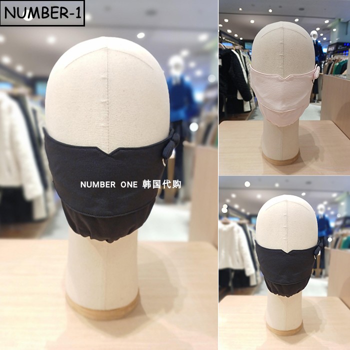 韩国代购pearly gates高尔夫配饰25年女冬季徽标羊毛保暖挂耳面罩