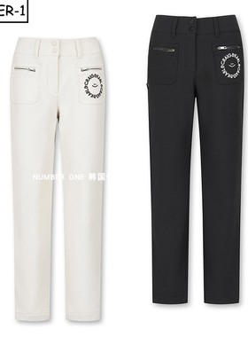 韩国代购CRAIG&KARL高尔夫球服25年女款冬季加厚保暖舒适运动长裤