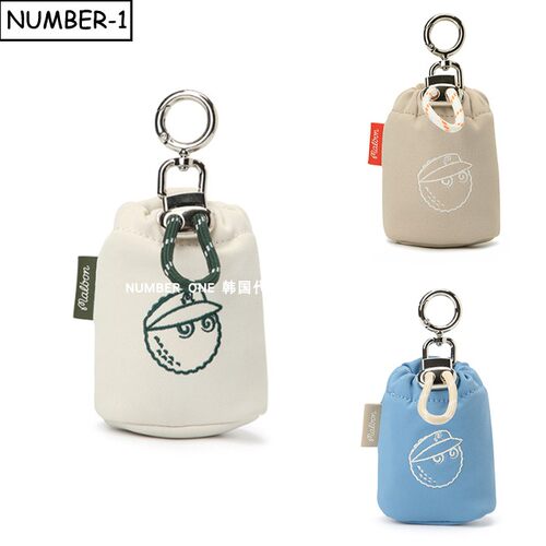 韩国代购malbon高尔夫球包26年男女春季徽标图案挂扣迷你小袋球盒