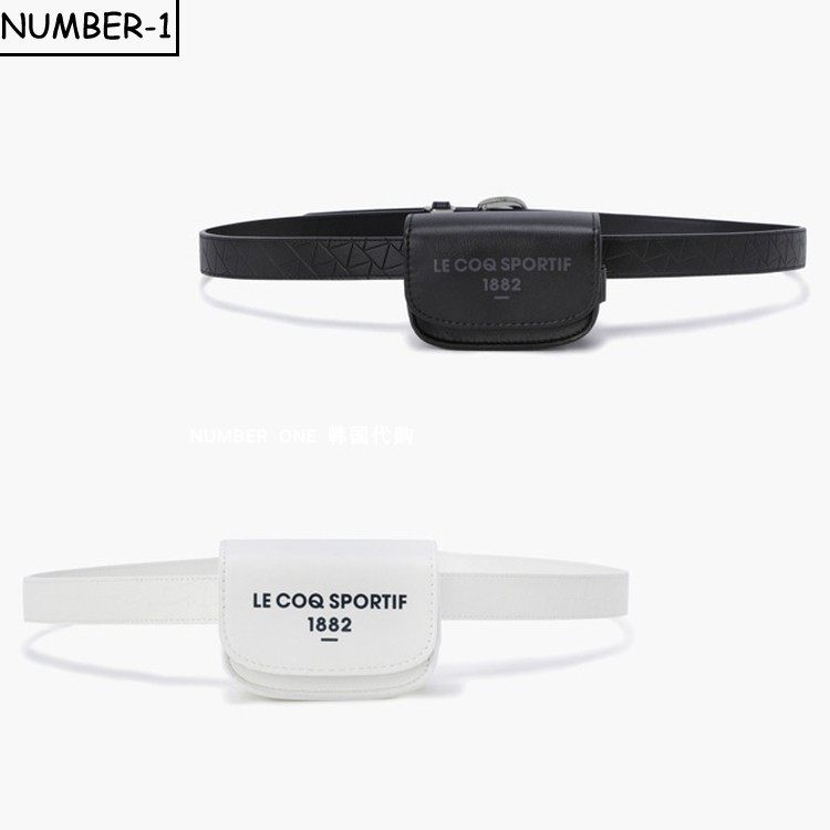 韩国代购LE COQ高尔夫球服25年女款时尚个性轻质便携小腰包球包