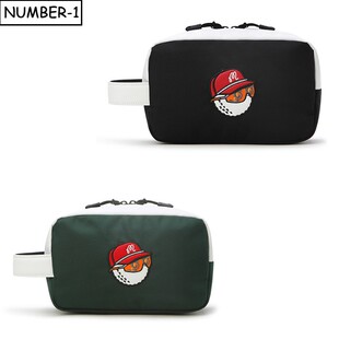 韩国代购malbon高尔夫球包26年男女春拼色徽标图案拉链手拿包拎包