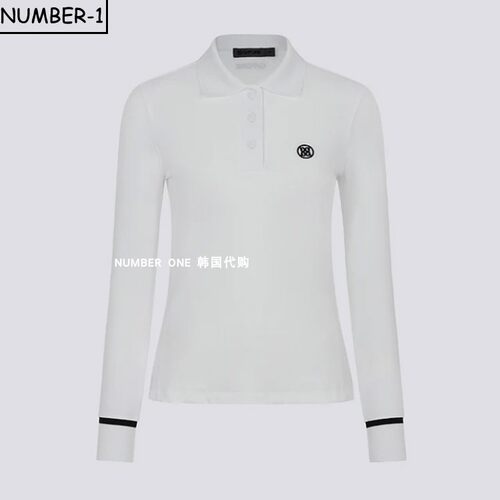 韩国代购GFORE高尔夫球服26年女款秋季上衣时尚logo百搭polo上衣