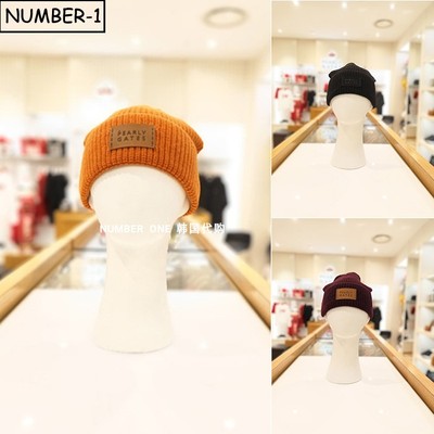 韩国代购pearly gates高尔夫球帽25年男女冬季纯色徽标针织毛线帽
