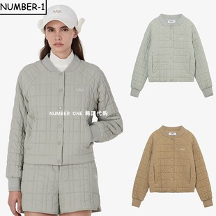 简约纯色轻质保暖搭扣外套 冬季 韩国代购 APC高尔夫球服25年女款