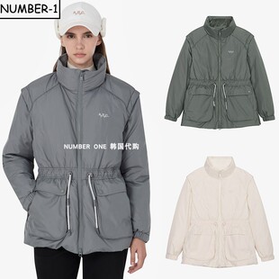 纯色加厚防风保暖收腰外套 冬季 韩国代购 APC高尔夫球服25年女款