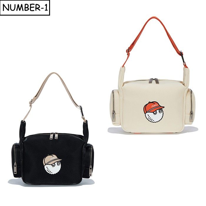 韩国代购malbon高尔夫球包25年女秋徽标图案单肩包简约手提包拎包