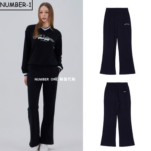 韩国代购GOXO高尔夫球服26年女款秋季时尚纯色弹力轻质运动长裤