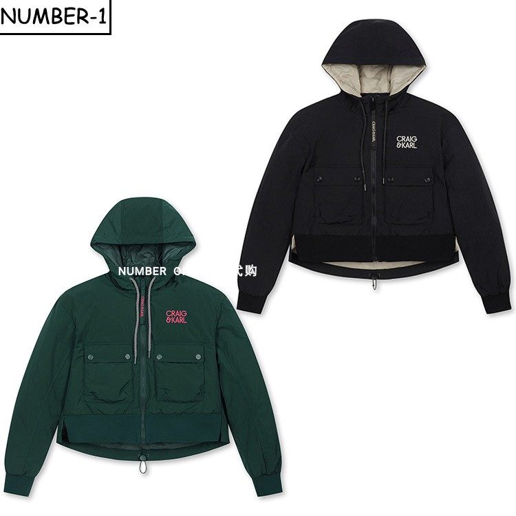 韩国代购CRAIG&KARL高尔夫球服25年女款冬季防风保暖连帽短款外套,运动服/休闲服装,高尔夫球服,淘宝优惠券,粉丝福利购,淘宝优惠卷