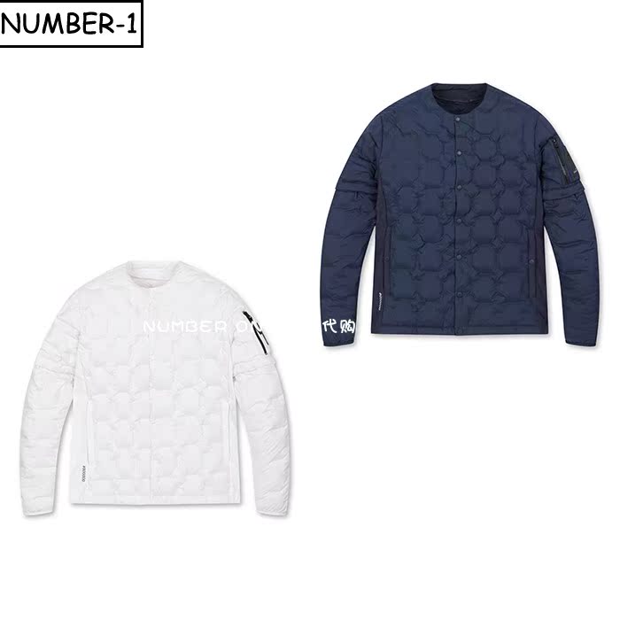 韩国代购golden bear高尔夫球服23年男秋纯色圆领可拆卸袖筒外套