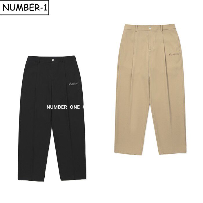 韩国代购malbon高尔夫球服26年男春纯色徽标侧口袋运动裤休闲长裤