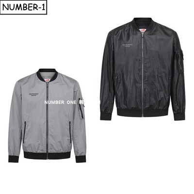 韩国代购master bunny高尔夫球服26年男春拉链口袋徽标刺绣夹克衫