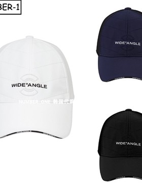 韩国代购w angle高尔夫球帽25年男冬季徽标符号绗缝保暖耳罩球帽