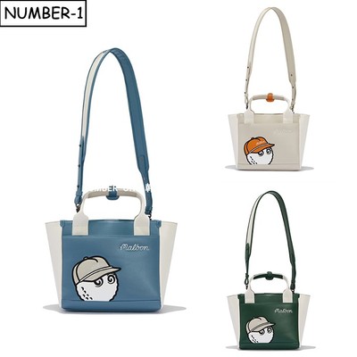 韩国代购malbon高尔夫球包26年女春徽标图案单肩包托特包手提拎包