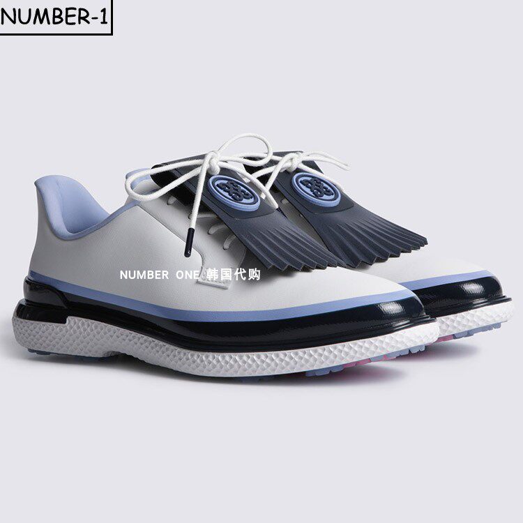 韩国代购GFORE高尔夫球鞋26年女款四季时尚英伦风皮质流苏球鞋