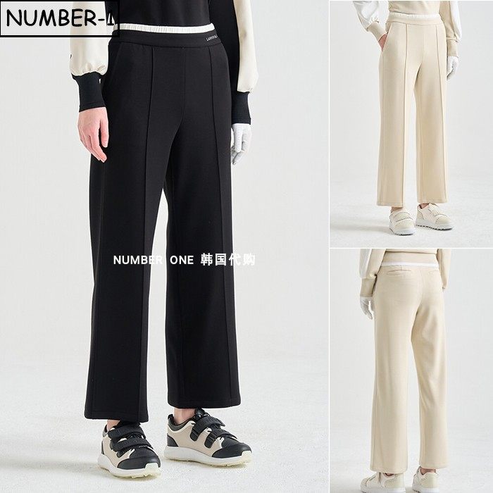 韩国代购高尔夫球服26年女春季徽标侧拉链口袋防紫外线凉感运动裤