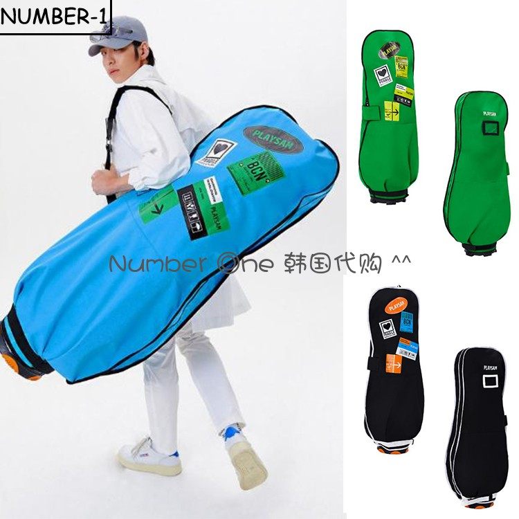 韩国代购PLAYSAM 高尔夫航空包套23年男女耐磨防水便携球包保护套