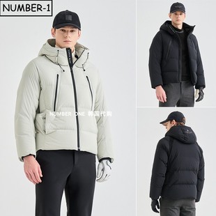 鹅绒保暖上衣外套 徽标符号连帽长袖 韩国代购 高尔夫球服25年男冬季