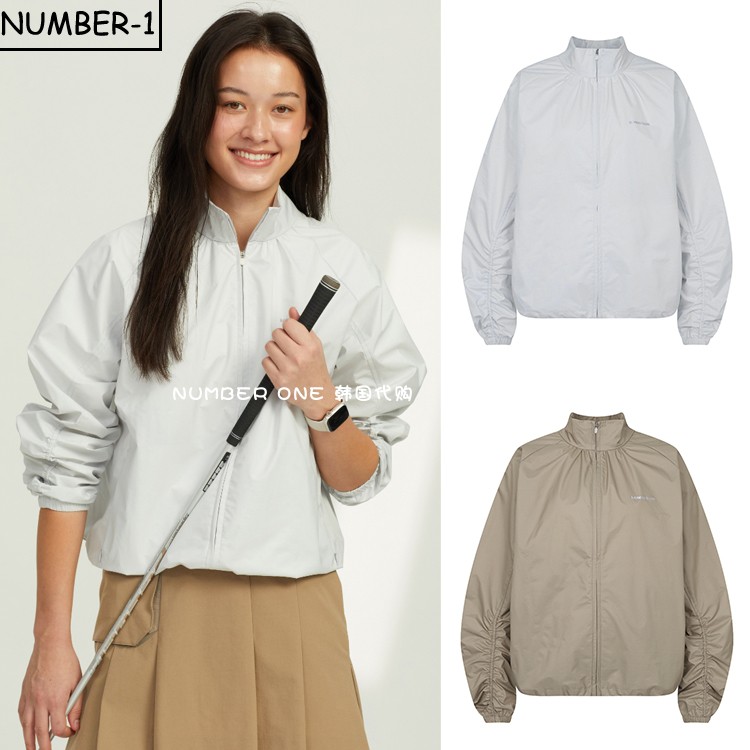韩国代购MONDAY FLOW高尔夫球服25年女春防水轻质纯色夹克上衣