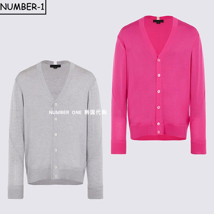 韩国代购GFORE高尔夫球服26年男款春季纯色柔软舒适弹力针织开衫