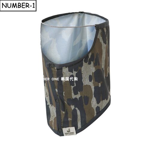 韩国代购malbon高尔夫配饰26年男女夏季迷彩图案按扣凉感防晒面罩