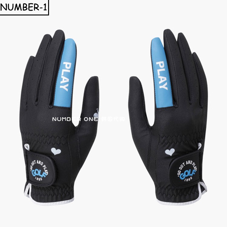 韩国代购LE COQ高尔夫手套25年女款四季柔软百搭golf运动五指手套