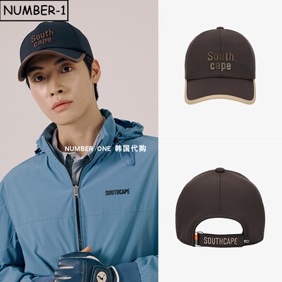 韩国代购southcape高尔夫球帽25年男冬徽标防紫外线运动帽休闲帽