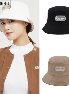 韩国代购w angle高尔夫球帽25年女冬纯色徽标符号运动帽休闲球帽