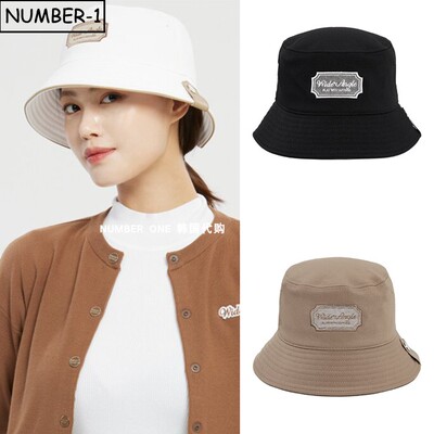 韩国代购w angle高尔夫球帽25年女冬纯色徽标符号运动帽休闲球帽