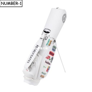 韩国代购pearly gates高尔夫球包25年男女冬季徽标肩带拉链站立包