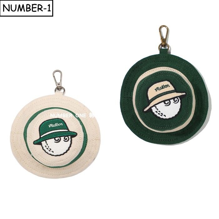 韩国代购malbon高尔夫球包26年男女春纯色徽标图案挂扣迷你小球盒