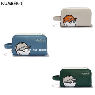 韩国代购malbon高尔夫球包26年男女春徽标图案拉链手拿包便携拎包