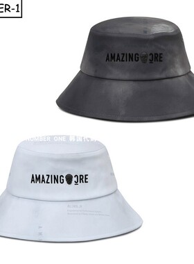韩国代购amazingcre高尔夫球帽26年男女大面积防晒四季渔夫帽球帽