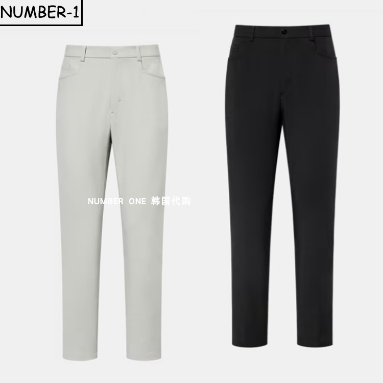 韩国代购FJ高尔夫球服25年男款冬季纯色加厚舒适轻质长裤