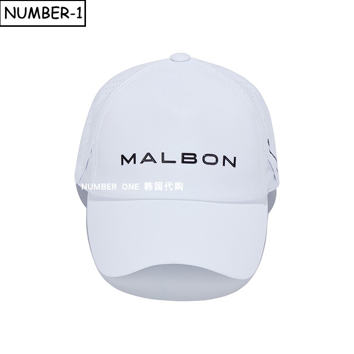 韩国代购malbon高尔夫球帽26年男秋纯色徽标符号太阳镜架运动球帽
