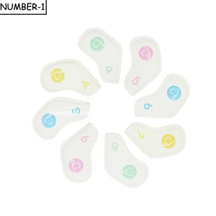 韩国代购pivvee高尔夫杆套23年新款ins卡通笑脸铁杆套保护套 套装