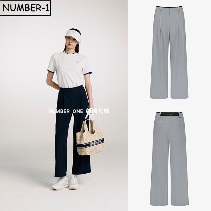 韩国代购southcape高尔夫球服26年女夏防晒速干凉感徽标口袋长裤