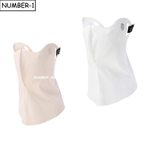 韩国代购pearly gates高尔夫配饰26年女夏纯色徽标防晒挂耳长面罩