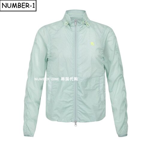 韩国代购pearly gates高尔夫球服26年女夏徽标凉感小高领长袖上衣