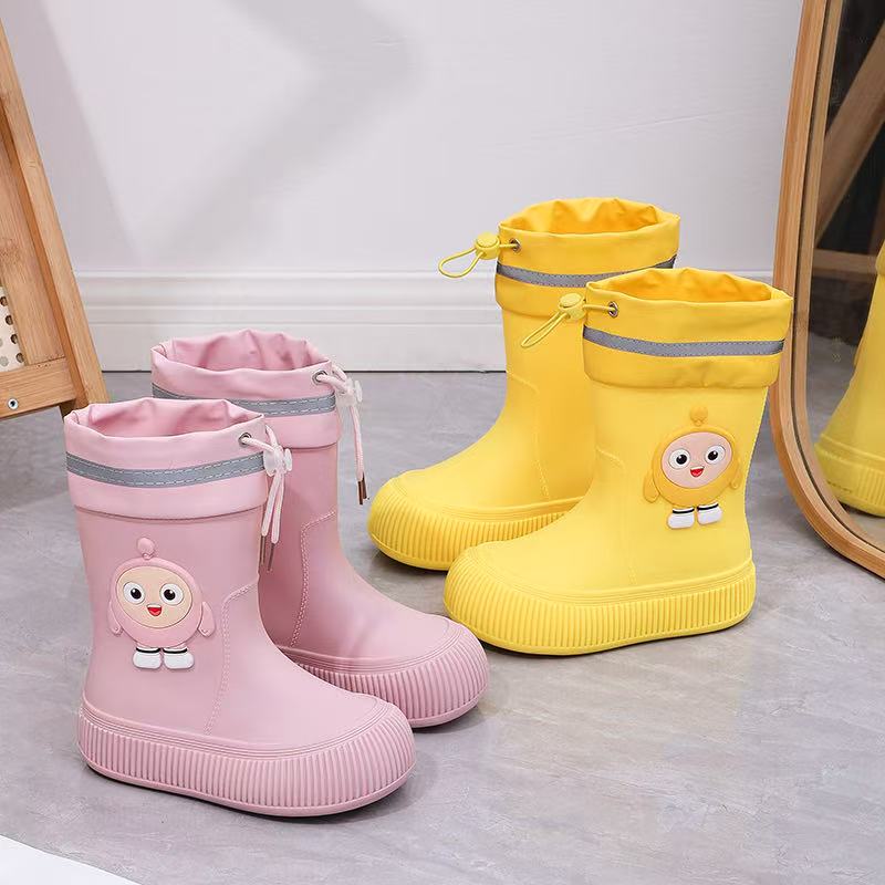 儿童雨鞋女款防水防滑蛋仔雨靴小孩宝宝小学生上学专用水鞋