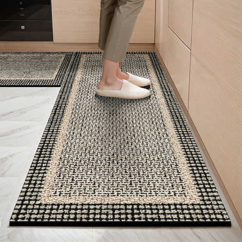 2025新款厨房地垫防滑防油可擦免洗脚垫家用防水垫子耐脏吸水地毯