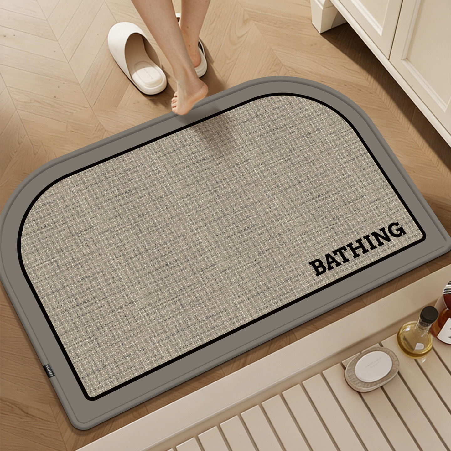 X浴室防滑地垫卫生间吸水脚垫硅藻泥家用厕所门口垫子洗漱台地毯,居家布艺,家用脚垫,淘宝优惠券,粉丝福利购,淘宝优惠卷