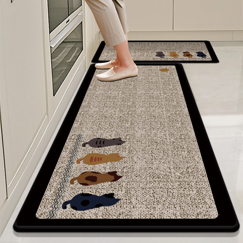 厨房地垫防滑防油可擦免洗防水