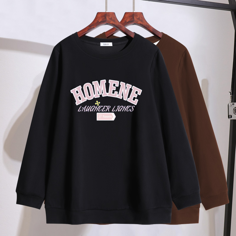 胖mm高档显瘦卫衣2025秋装新款特大码女装200斤宽松减龄休闲上衣