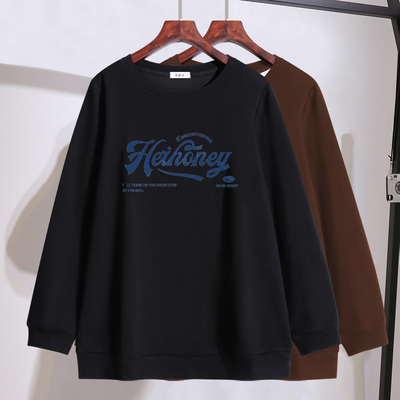 胖mm韩版宽松显瘦卫衣女2025秋装新款特大码女装200斤打底衫上衣